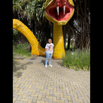 My posing at the local theme park in San Jose! 
