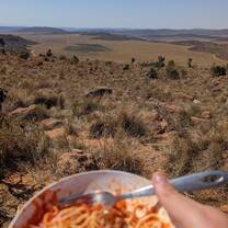 home cooked food on a mountain cannot be beaten