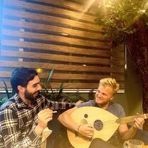 Playing oud with friends