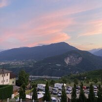 Sunset after going to an art exhibition