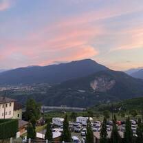 Sunset after going to an art exhibition