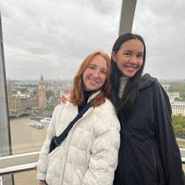 My flatmate and I on the London Eye!