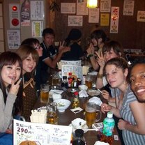 Dinner and drinks with my teachers and classmates