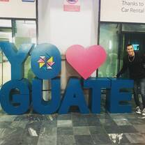 When I arrived at the airport in Guatemala City to start the TEFL program.