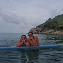 Paddle Boarding in The Gulf of Thailand 