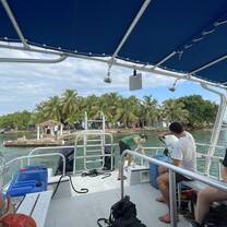 The island in Belize where we stayed while diving