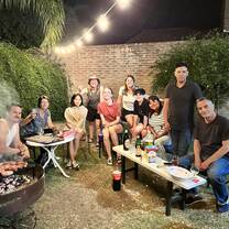 Asado-BBQ at the family/volunteer house!!!