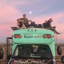 Bus + sunset + music + friends 