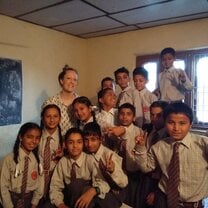 Teaching in Sidhwari, School