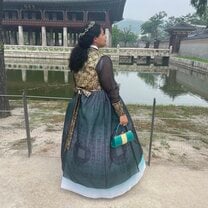 Hanboks at a palace