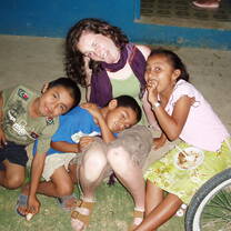 Hanging with the students