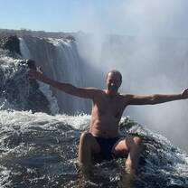 Atop Victoria Falls