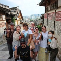 Bukchon Hanok Village with my classmates