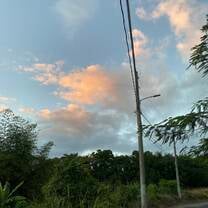 Sunset on the road
