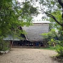 Huts made of natural materials 
