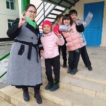 2nd grade students in Kyrgyzstan