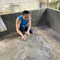 Mixing sands and concrete