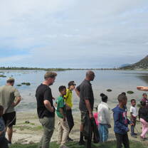A morning at the Tidal pool, teaching water safety