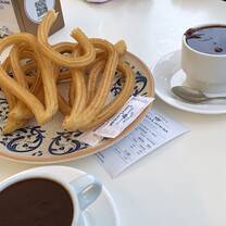 Traditional churros and chocolate