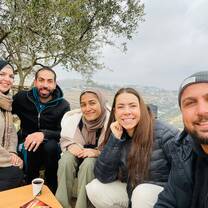Palestinian Breakfast with my host family