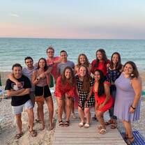 The counselors on the Porto Beach!