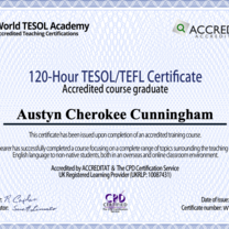 My certificate! I am getting it authenticated as soon as possible as well :)