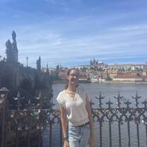 By the beautiful Charles Bridge 