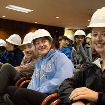 Going to visit an active volcano, but we were sure to learn safety first...