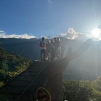Beautiful view at Hacienda La Chimba with new friends!