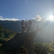 Beautiful view at Hacienda La Chimba with new friends!