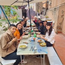 Comiendo juntos