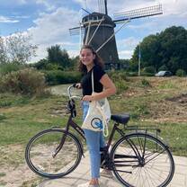Biking through the countryside 