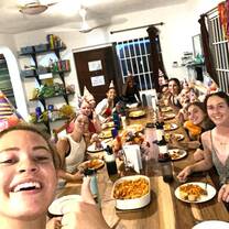Surprise birthday party tea, provided by GVI Ghana 