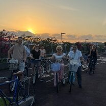 sunset bike ride