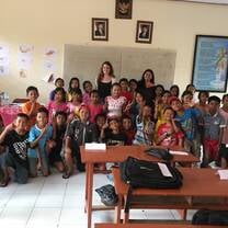 3rd grade class in Bali