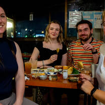 Out for dinner with wonderful friends