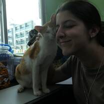 Having smooches with Jimmy