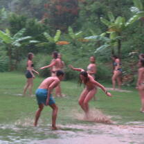 post work rain dance/wrestle
