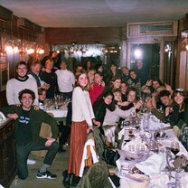 My group at our last formal dinner in Venice. 