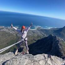 Rappelling Table Mountain 
