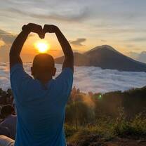 A Beautiful Sunrise at the top of Mount BAtur