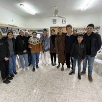 The group of students I met in the refugee camp. We talked about life experiences and what they want changed within the camp and beyond.