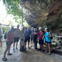 Green Grotto Cave Exploration excursion with the other volunteers