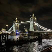 We had dinner right near Tower Bridge on our first night! 
