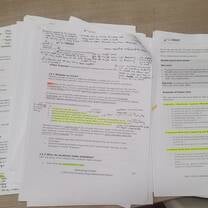 Notes I made from useful resources such as videos or tutor's feedback on my printed material.