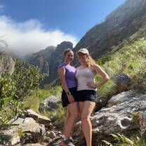 On one of many great hikes in Cape Town