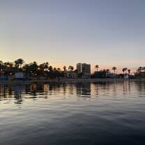 The town at sunset