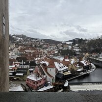 Great view from our overnight trip to Cesky Krumlov