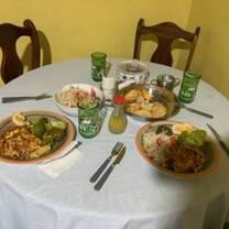 Dinner by host family!