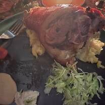 A traditional Czech meal - pork knuckle 